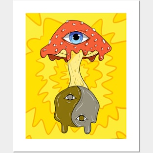 Trippy Shroom Posters and Art